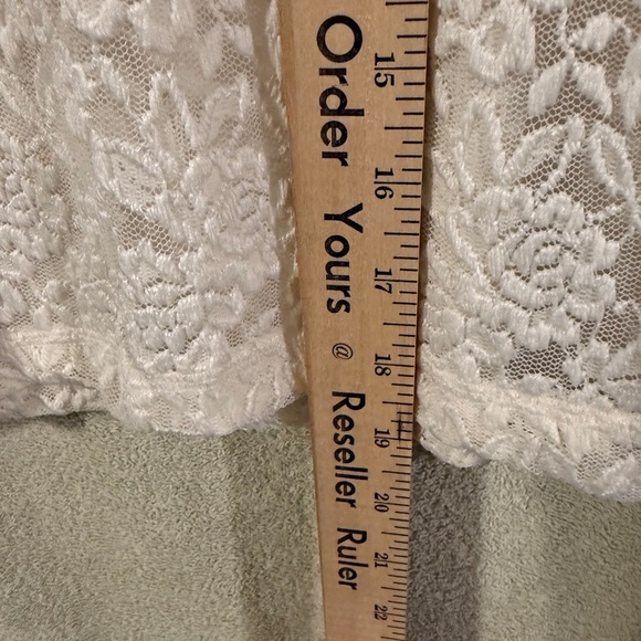 Abercrombie & Fitch NEW S Lace Sheer Long Sleeve Blouse Top Shirt Soft Girl Cute - Picture 5 of 7